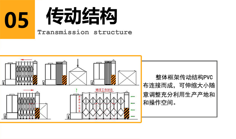 伸缩式喷漆房